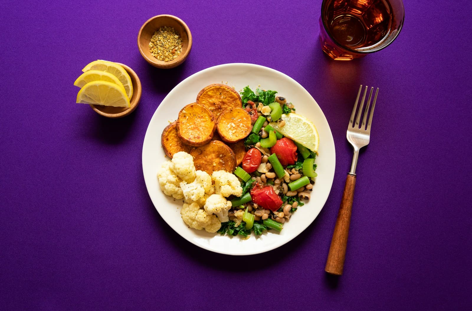 Frango grelhado com legumes